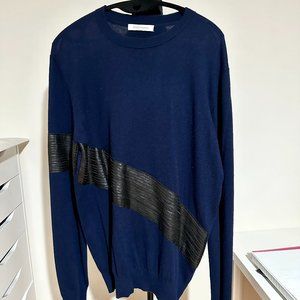 Pierre Balmain Sweater - Wool, Cashmere and Leather
